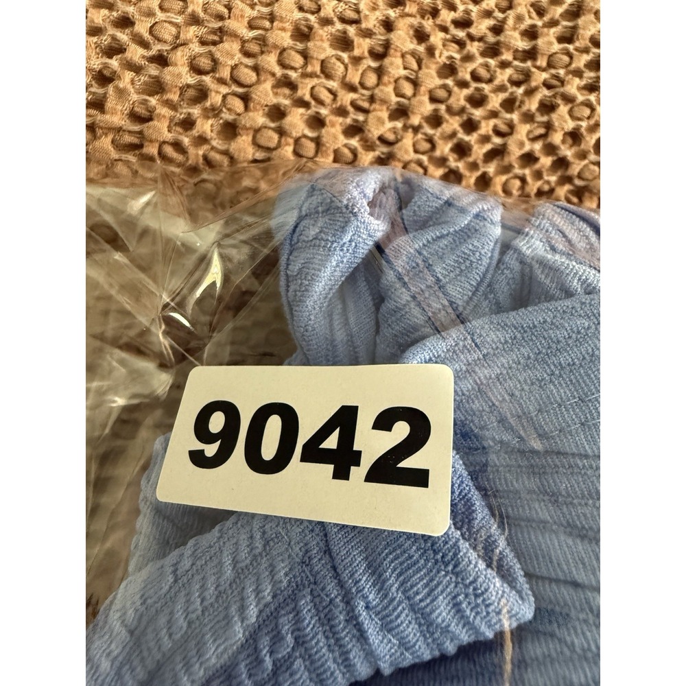 Free People Dress Womens XS Blue Boho Ruffle Cottage Lightweight Puff Sleeve - Picture 12 of 12